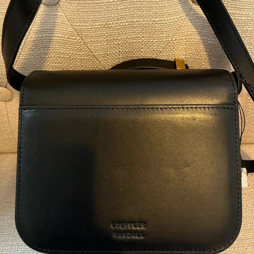 Loeffler Randall Black Crossbody Bag with Gold Accent - Picture 4 of 7